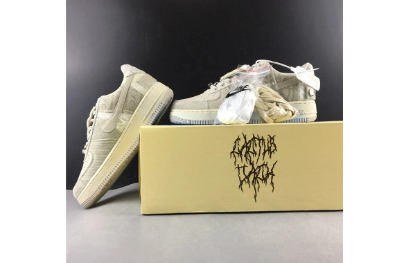 CN2405-902 Scott  FORCE 1 NIKE AIR  White Travis x Grey 0204